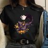 Nueva camiseta de manga corta estilo simple europeo y americano serie Día de la Madre estampado de zorro top camiseta