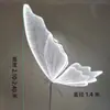 Tecido de Casamento Asas de Borboleta Luminosas Luzes de Decoração de Palco Luzes de Corredor de Casamento Decorações de Atmosfera de Cena Arranjo de Festa