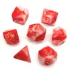 Conjunto de Dados de 7 Peças Dragão e Masmorra DND Dados Multilaterais de Duas Cores Conjunto de Dados para RPG de Mesa