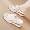 Sandalias tipo zueco para mujer que aumentan la altura para mujeres petite, Novedad Verano 2026 Transpirables Casuales sin cordones Punta cerrada Zapatillas de moda