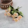 Flor Artificial Crisântemo Selvagem Flor de Seda Buquê Simples Fresco Flor de Lótus da Neve Flor de Cabo Pequeno Comércio Exterior Atacado Flor Azul Escura Flor Artificial