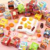 Mini Caja Express Juguete de Comida Caja Sorpresa Pequeño Premio para Estudiantes Botella de Comida Caja de Paquete Pequeño Regalo Pequeño Juguetes para Niños