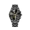 Reloj de Cuarzo Nuevo para Hombre Chaxigo con Tres Agujas Correa de Acero Cortada con Diamante Reloj Luminoso Resistente al Agua de Negocios