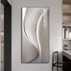 Pintura Decorativa de Corredor Grande Tamanho Moderna Luz de Luxo Abstrata High-End Sala de Estar Entrada Corredor Caixa de Ocultação Pintura de Parede