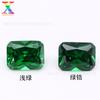 Zircón de Color Especial Calidad 7A Rectangular Facetado 34 # Verde Claro 35 # Verde Zircón Wholesale Piedras Sueltas