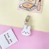 Chaveiro de Urso Coração Girly Japonês e Coreano Celeb da Internet Coelho Desenho Animado Fofo Pingente de Bolsa Pingente de Conjunto de Fones de Ouvido Simples