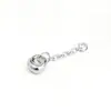 Plata Pura 999 Colgante de Cuentas Separadoras de Pez Loto Accesorios Retro Fat Fortune Accesorios de Tres Vías Borla Materiales Hechos a Mano DIY