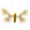 Luz LED Dinámica Brillante de Mariposa Luz Decorativa Navideña Forma de Mariposa Transparente Luz para Exteriores a Prueba de Lluvia Luz para Insectos