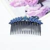 Nuevo Peine para el Cabello con Pedrería de Cinco Estrellas con Flores para Mujer, Estilo Coreano Elegante, Versátil, Acabado para Flequillo y Cabello Suelto, Peine de Inserción, Accesorios para el Cabello de Disco