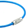 Chaveiro Colorido Revestido de Borracha Chaveiro de Corda de Aço Inoxidável 304 Chaveiro Corrente de Chave Fio de Chave 15 20CM