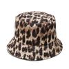 Cross-border Amazon Temu2025 Primavera e Verão Novo Chapéu de Panela Chapéu de Praia Chapéu de Pescador com Estampa de Leopardo Feminino