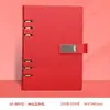 A5 sarga brillante botón cuaderno de hojas sueltas caja de regalo traje logotipo personalizable imprimible caja de regalo corporativa compañero de regalo regalo