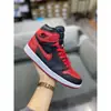 Tênis Putian Aj de Cano Alto Retro para Basquete Masculino e Feminino em Cinza Sombra, Preto e Vermelho, Tênis Confortáveis com Amortecimento a Ar para Casais para Vendas Transfronteiriças