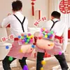 Accesorios para Mini-Juego del Festival Duanwu: Agita la Pelota, Agita el Trasero, Caja de Ping Pong, Interacción Divertida de Team Building para la Empresa, El Gallo Pone Huevos