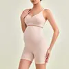 Shorts de Segurança para Gestante em Algodão Modal Sem Costura, Estilo Fino de Verão, Anti-Exposição, Cintura Alta, Tamanho Grande, Não Precisa Usar Roupa Íntima Adicional
