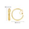 Europa e Estados Unidos best-seller ins moda banhado a cobre ouro 18k prato para incenso repelente de mosquitos brincos design de nicho personalidade clipe de orelha feminino