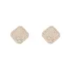 Pendientes Rombo Geométrico de Diamante Incrustado de Aguja de Plata Pendientes Elegantes Simples Retro Franceses Lujo Accesible Pendientes de Gama Alta para Mujeres