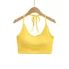 D175-25 Verano Nuevo Estilo Europeo y Americano Chica Atrevida Sexy Dopamina Tirante Halter con Almohadilla en el Pecho y Espalda Hermosa Tirante Pequeño