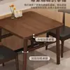 Mesa de Comedor para el Hogar Simple Pequeño Apartamento Sala de Estar Mesa para Comer Restaurante Catering Tienda de Fideos Restaurante de Comida Rápida Juego de Mesa y Sillas Comercial