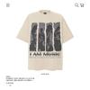 Camiseta masculina de manga curta estampada estilo hip hop americana de grande sucesso, 250g, estilo verão, folgada
