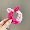Diadema de pelo trenzado de alta elasticidad, engrosada, estilo coreano, con moño de dopamina, duradera y suave con el cabello, alto valor estético, para mujer