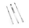 Acero inoxidable ruso empujador de cutícula de manicura juego de 3 piezas empujador de piel muerta tenedor de piel muerta herramienta de manicura herramienta especial para quitar uñas venta al por mayor