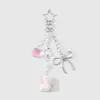 Muñeca de Peluche Dibujo Animado Lindo Simple Multicolor Nota Musical de Guitarra Corazón Fresa Llavero Colgante de Bolso DIY