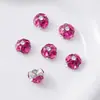 Cristal K9 forma redonda cuadrada sin base, pedrería apilada para arte de uñas DIY, accesorios de decoración de uñas, arte de uñas de primavera en 19 colores