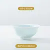 Conjunto Requintado de Tigela e Prato de Celadon Colorido Sob Esmalte de Jingdezhen, Louça de Argila Branca de Alta Qualidade para Uso Doméstico, Conjunto de Louça de Alta Qualidade Estilo Chinês