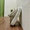 Piel de oveja~Nuevo Estilo Serie Miu Zapatos Galleta para Mujer, Zapatos de Lona con Plataforma de Suela Gruesa, Mocasines Perezosos Casuales sin Cordones con Punta Cerrada