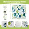 Comercio Exterior Transfronterizo Microfibra de Color Suave Estampado de Hojas Acuarela Paño para Lavar Platos de Cocina Toalla Cuadrada Pequeña Absorbente