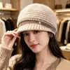 Sombrero de Otoño e Invierno para Mujeres de Mediana Edad y Mayores, Gorro de Lana Tejido para Abuela, Señora Mayor, Protección contra el Frío, Calidez, Más Terciopelo, Grueso, Gorro de Lana para Mamá