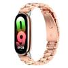 Adequado para Pulseira de Relógio Xiaomi Mi Band 11 Aço Inoxidável Magnético Milanês Pulseira de Metal de Três Fileiras para Xiaomi 9/10