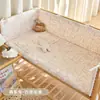 Recién Nacido Bebé Gasa de Algodón Puro Contorno de Cama Bebé Calmante Frijol Terciopelo Amortiguador Anticolisión Bolsa Suave Empalme Tela de Valla de Cama