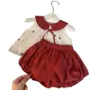 Ropa Infantil Estilo Coreano 2026 Nuevo Verano Conjunto de Dos Piezas para Niñas: Top a Cuadros Bordado con Cuello de Muñeca y Shorts Florales