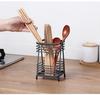 Jaula de drenaje de hierro para palillos, soporte para palillos, cesta para palillos de cocina, caja de almacenamiento para cucharas, cuchillos y tenedores, estante de almacenamiento