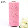 Cuerda de algodón de 2 mm de color, venta al por mayor, hecha a mano, para tapicería, decoración, atado, cordón, etiqueta.
