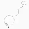 Amazon Borboleta Zircônia Pulseira de Dedo Simples Corrente de Costas da Mão Joia Pulseira Pulseira de Asas de Borboleta