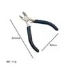 Pinzas de Punta Fina de Níquel-Hierro Manuales de Grado Industrial de 4.5 pulgadas, Pinzas de Corte Diagonal, Pinzas de Punta Redonda, Juego de Pinzas Manuales de Níquel-Hierro para Bricolaje, Pinzas para Joyería