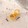 Accesorios Antiguos Vietnamitas de Oro de Arena Alta Retención de Color Cuentas Espaciadoras Colgante de Zirconio Incrustado de Durazno Cadena de Extensión para Pulsera y Collar Joyería DIY