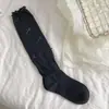 Calcetines JK Lolita con lazo estilo ballet, calcetines blancos altos hasta la pantorrilla para mujer, calcetines con volantes puros e inocentes, calcetines de verano sin costuras