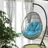 Cojín Engrosado Cesta Colgante Individual Silla de Mimbre Cojín Cojín Grande para Columpio Cojín Cojín