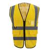 Venta al por mayor del fabricante Construcción Fluorescente Trabajadores Tráfico Ropa Luminosa Chaqueta Paseo Nocturno Chaleco Reflectante Chaleco Reflectante