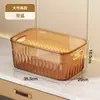 Caja de Almacenamiento de Gran Capacidad Contenedor para Snacks Organizador de Escritorio para el Hogar de Lujo Ligero de Acrílico Caja Transparente Cesta de Almacenamiento para Desorden