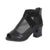 2026 Verano Nuevos Zapatos de Baile Malla Punta Abierta Transpirables Zapatos de Mujer Zapatos de Baile Cuadrado Sandalias Transfronterizas Europeas y Americanas Zapatos Individuales