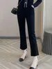 Calças de maternidade para primavera e outono, calças pantalona de novo estilo para usar ao ar livre, adequadas para se exercitar durante a gravidez sem apertar a barriga, calças de maternidade petite para o outono