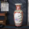 Vaso de Cerâmica Pastel Pintado à Mão de 60cm Jingdezhen Vaso Clássico Chinês de Chão a Teto Decorações para Pátio Corredor Sala de Estar