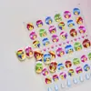 Pegatinas Finas y Resistentes para Uñas, Pegatinas Creativas para Uñas, Caritas Sonrientes de Moda, Pegatinas para Decoración de Uñas, Diamantes Mixtos para Uñas