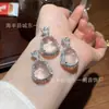 Atacado do Fabricante Xiaohongshu Espuma de Água Natural Pingente de Cabacinha Coração de Jade com Inlay de Prata S925, Design Fresco e Moderno