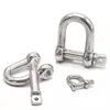 Grillete de Acero Inoxidable 304 Grillete de Arco Tipo D Grillete Extendido Hebilla de Herradura M6M8M10
